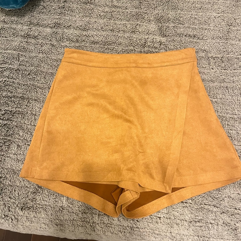 Suede Tan Skort